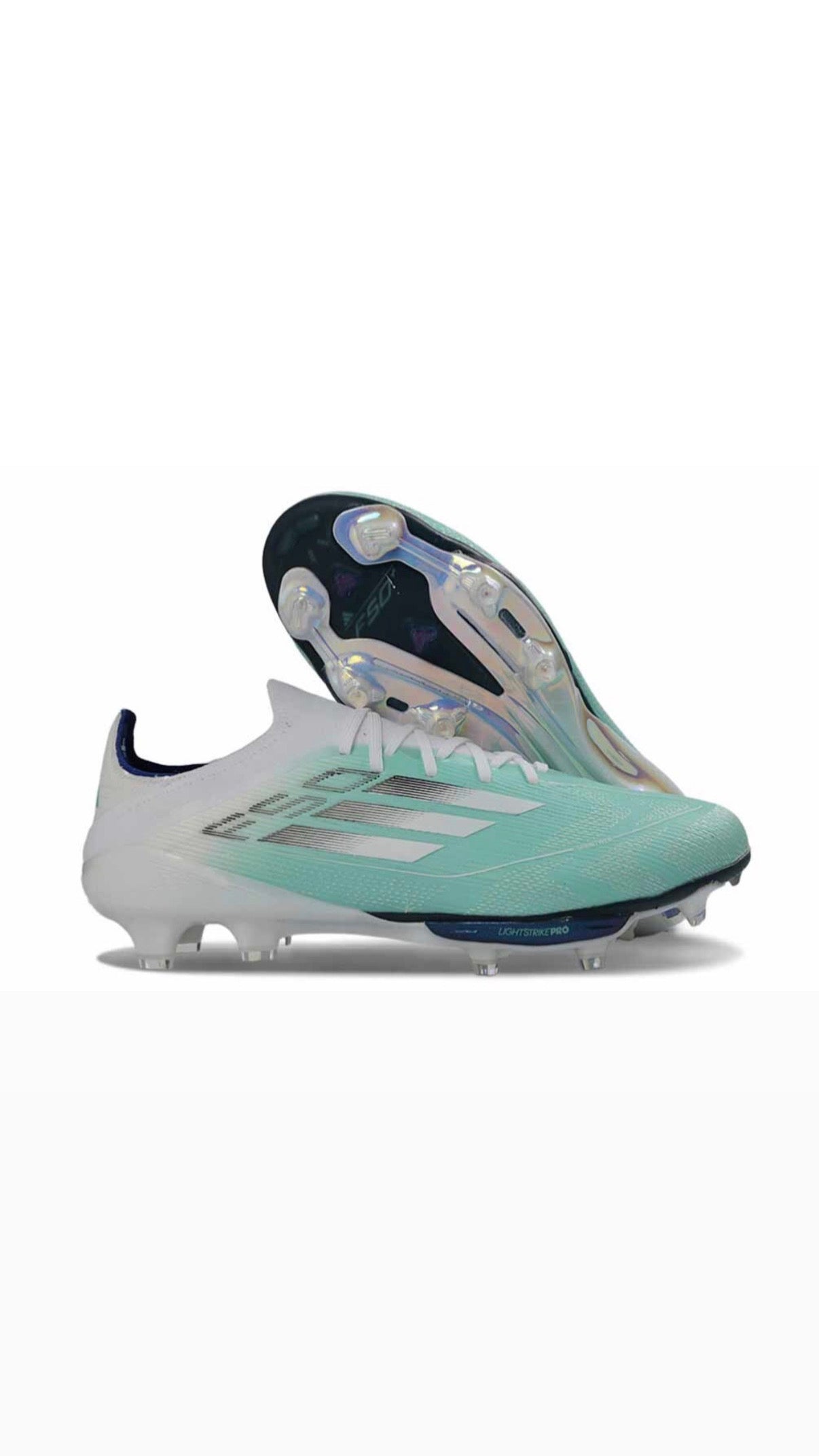 F50+ Turquoise laceless/laces