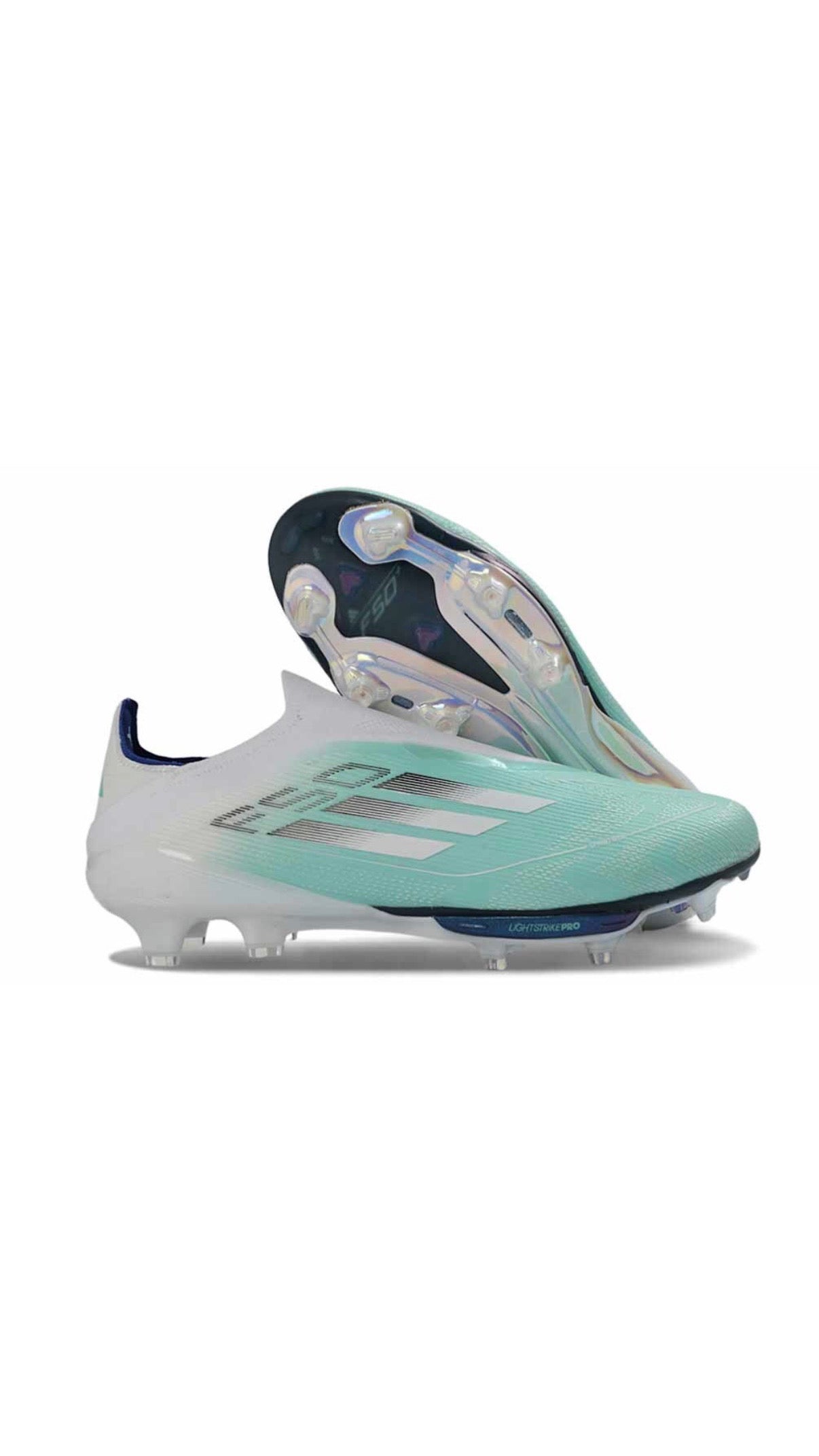 F50+ Turquoise laceless/laces